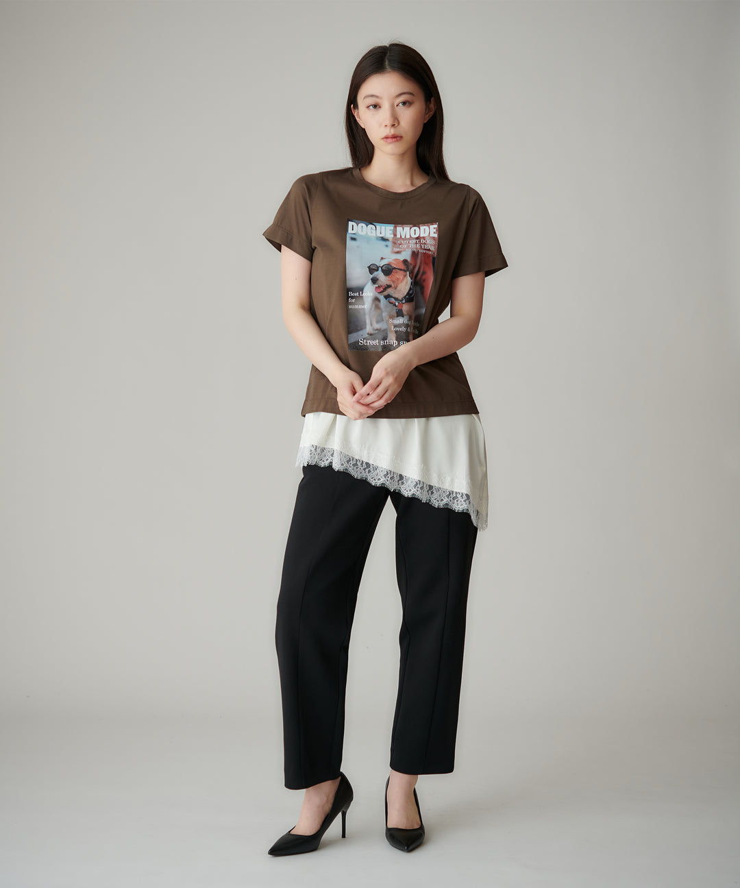 フォトグラフィックプリントTシャツ