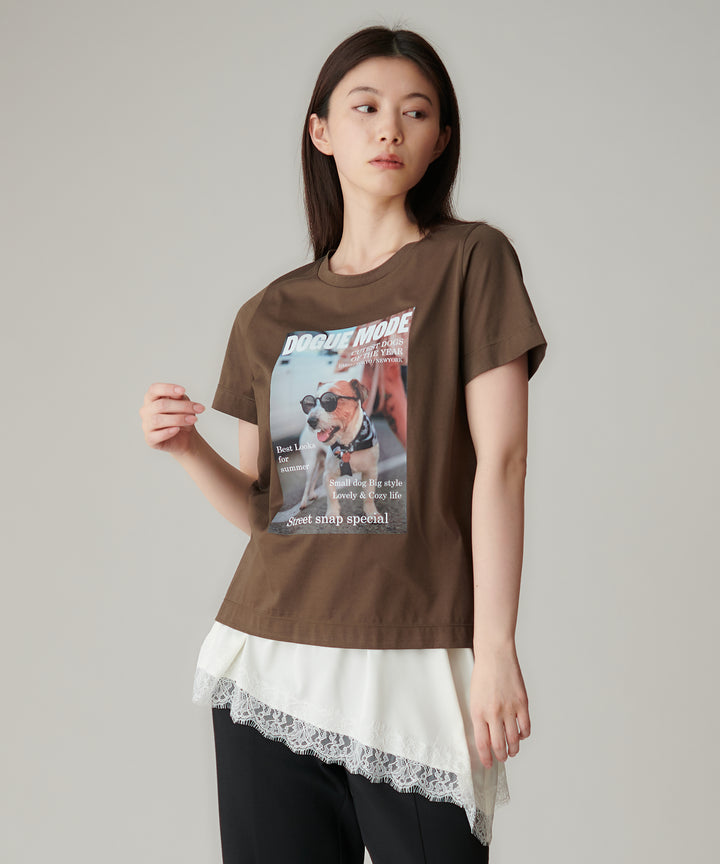 フォトグラフィックプリントTシャツ