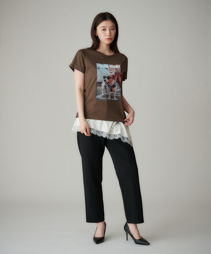フォトグラフィックプリントTシャツ
