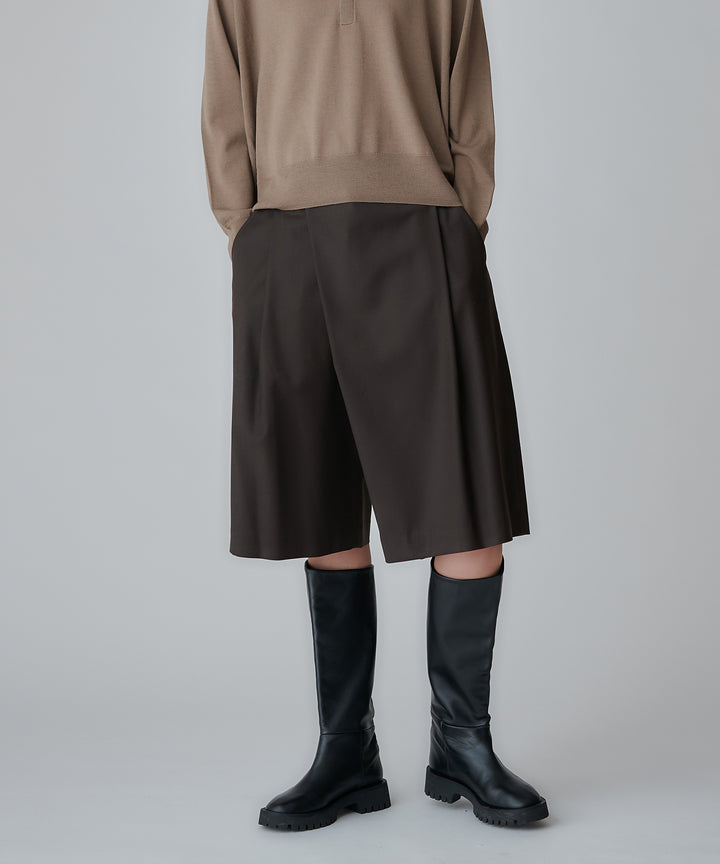 アシンメトリーラップハーフパンツ
