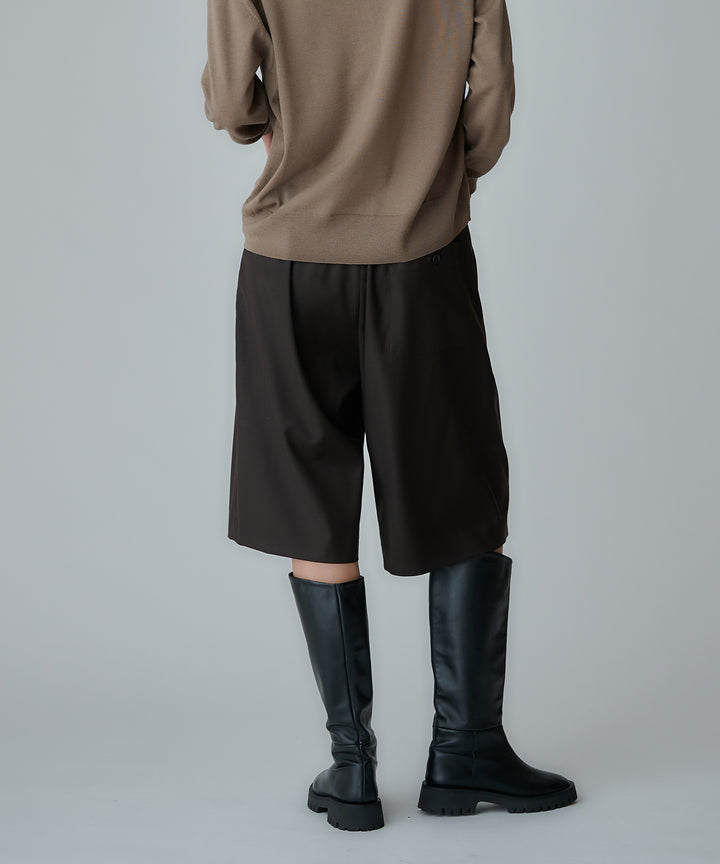アシンメトリーラップハーフパンツ
