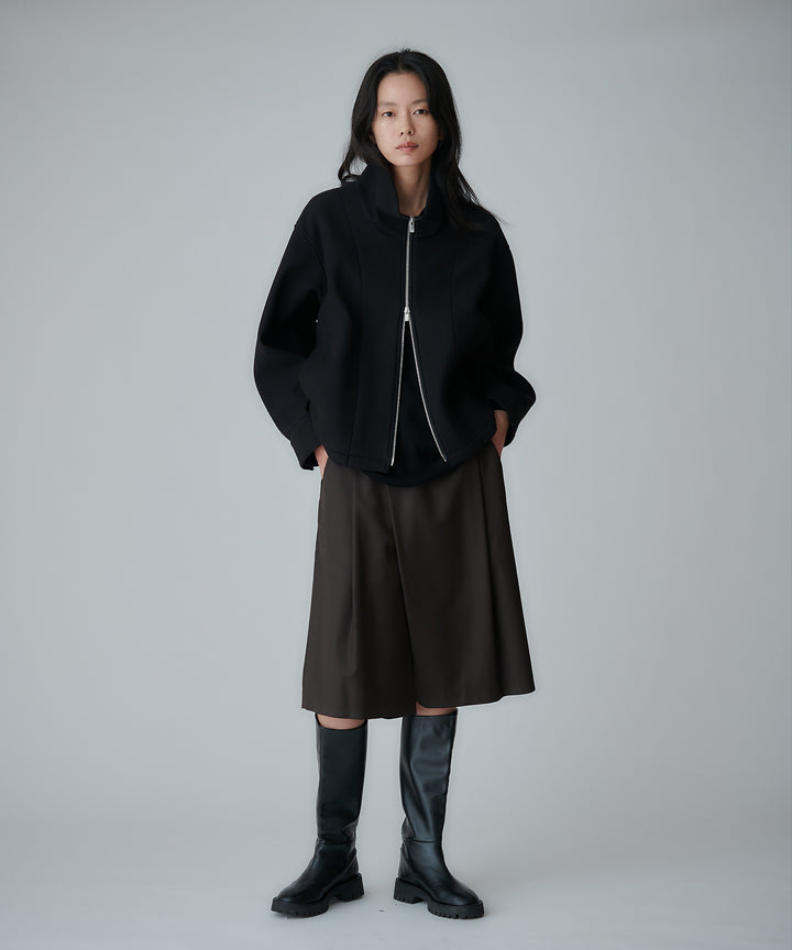 アシンメトリーラップハーフパンツ