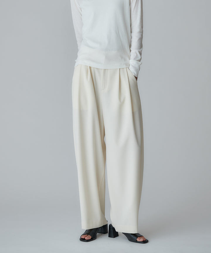 2WAYストレッチ バレルシルエットパンツ