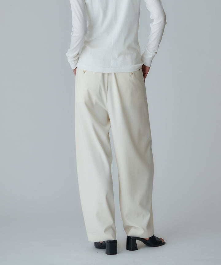 2WAYストレッチ バレルシルエットパンツ