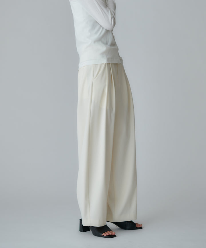2WAYストレッチ バレルシルエットパンツ