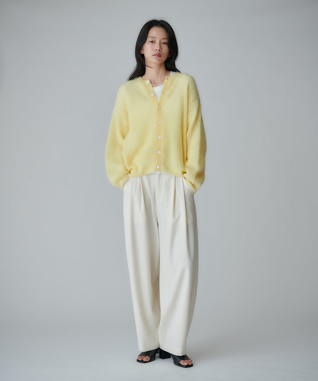 2WAYストレッチ バレルシルエットパンツ