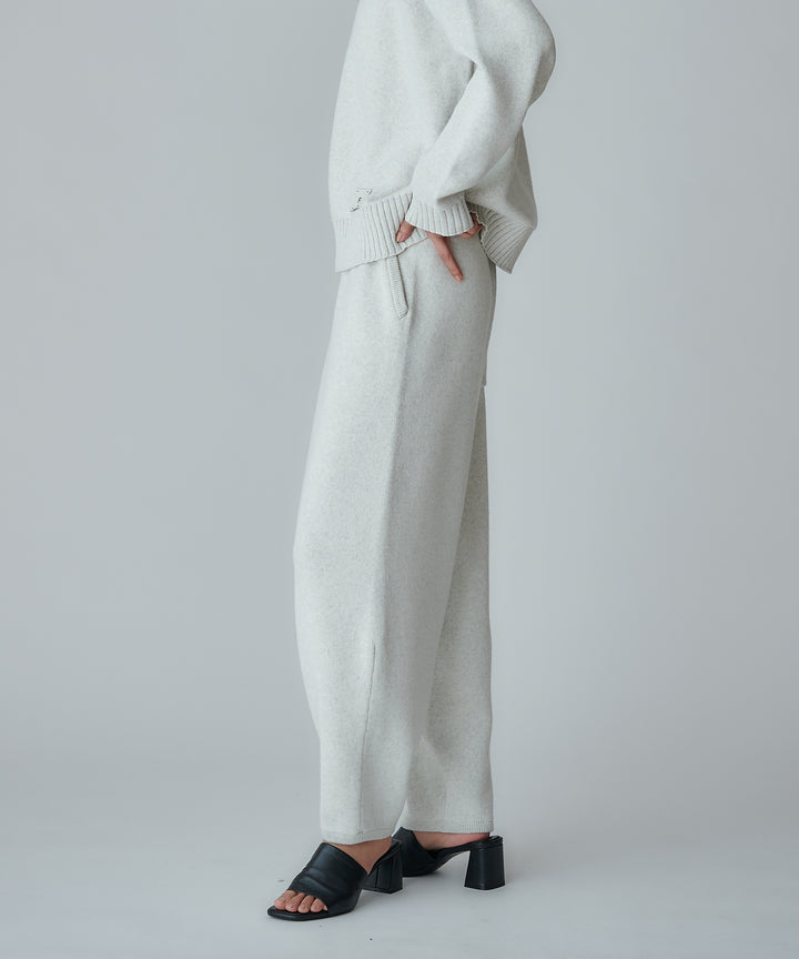 ADDELMニットバレルパンツ