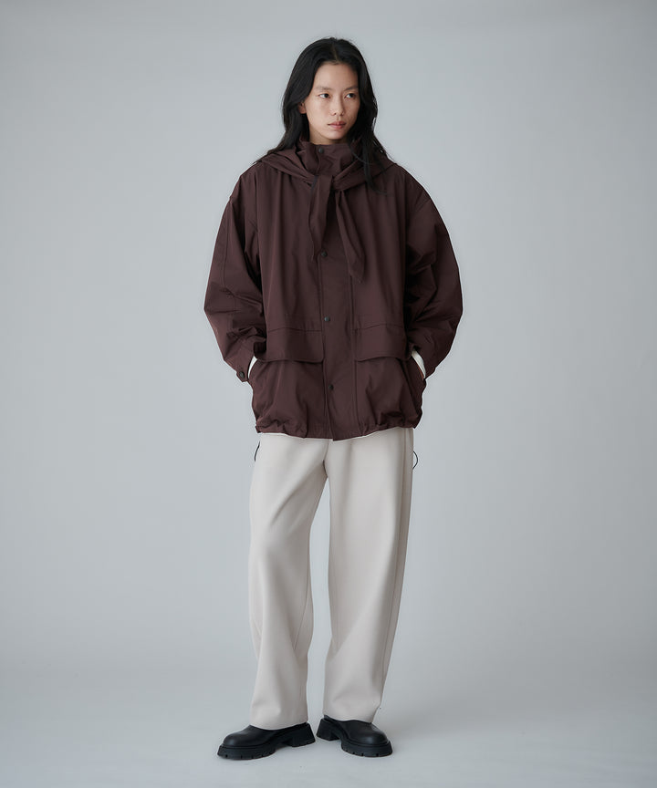 ストレッチジャージバレルパンツ
