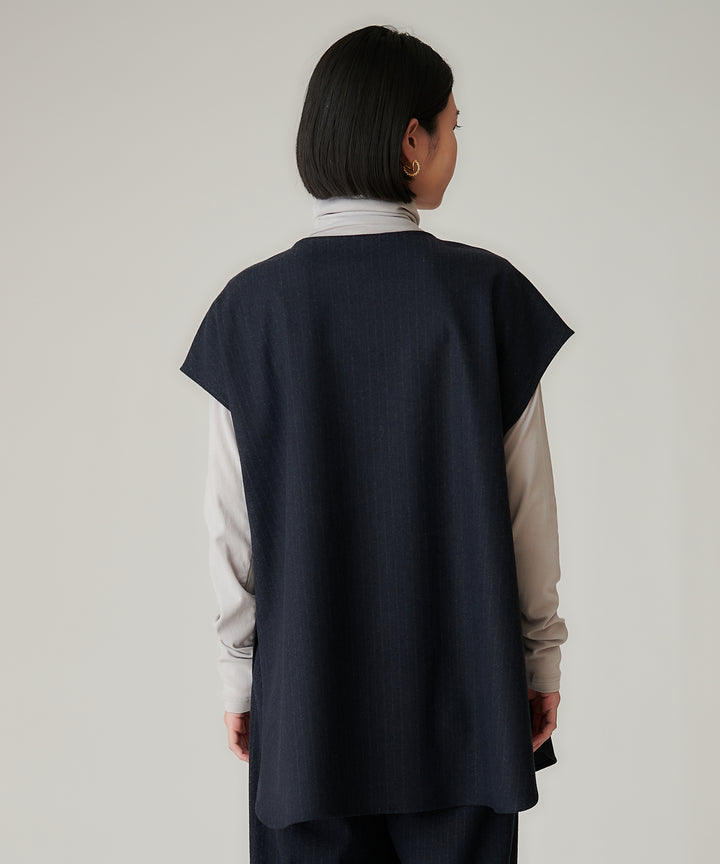 ウールライクカーブシルエットベスト