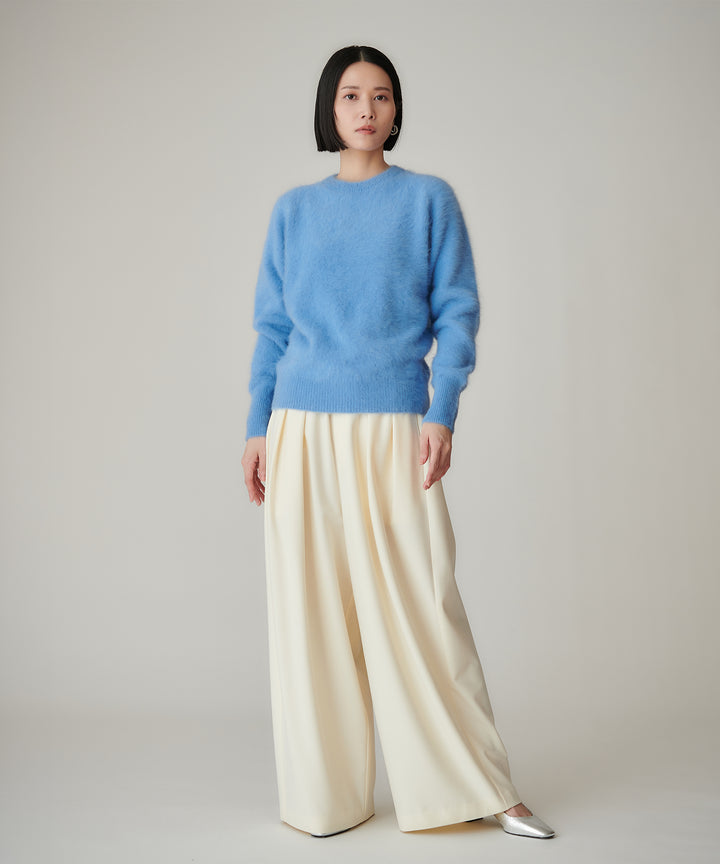 フォックスカシミヤクルーネックニット