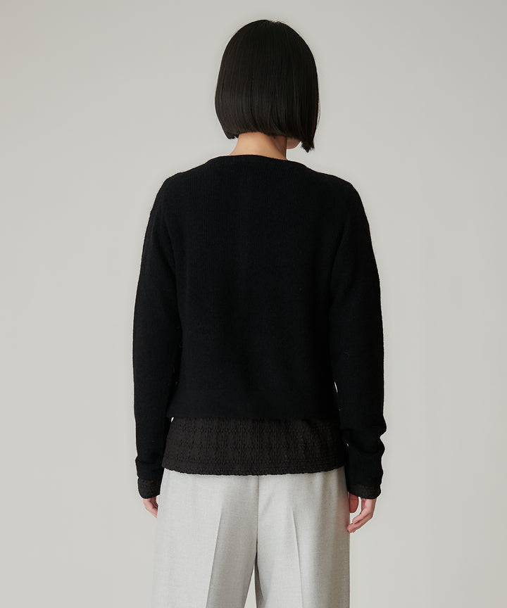 キッドモヘアクロップドカーディガン