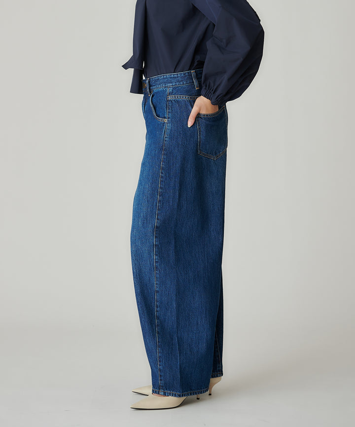 バレルシルエットデニムパンツ