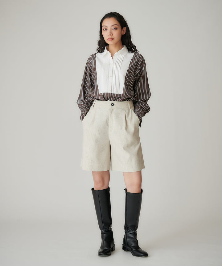 タックショートパンツ