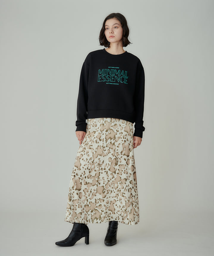 裏起毛ステッチ刺繍スウェット