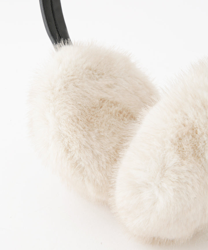 ミンク調ファーイヤマフ