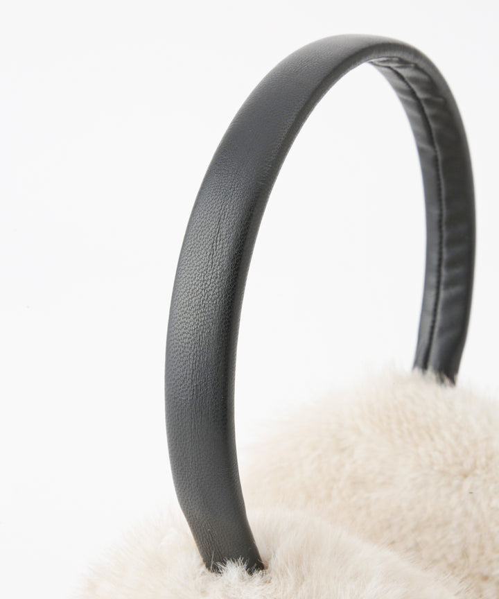 ミンク調ファーイヤマフ