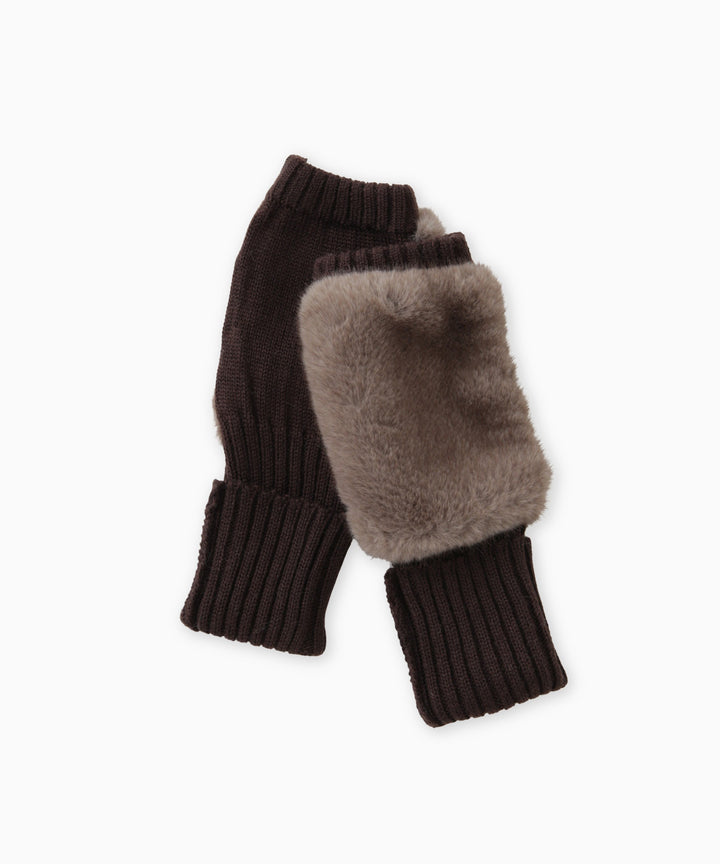 ミンク調ファーグローブ