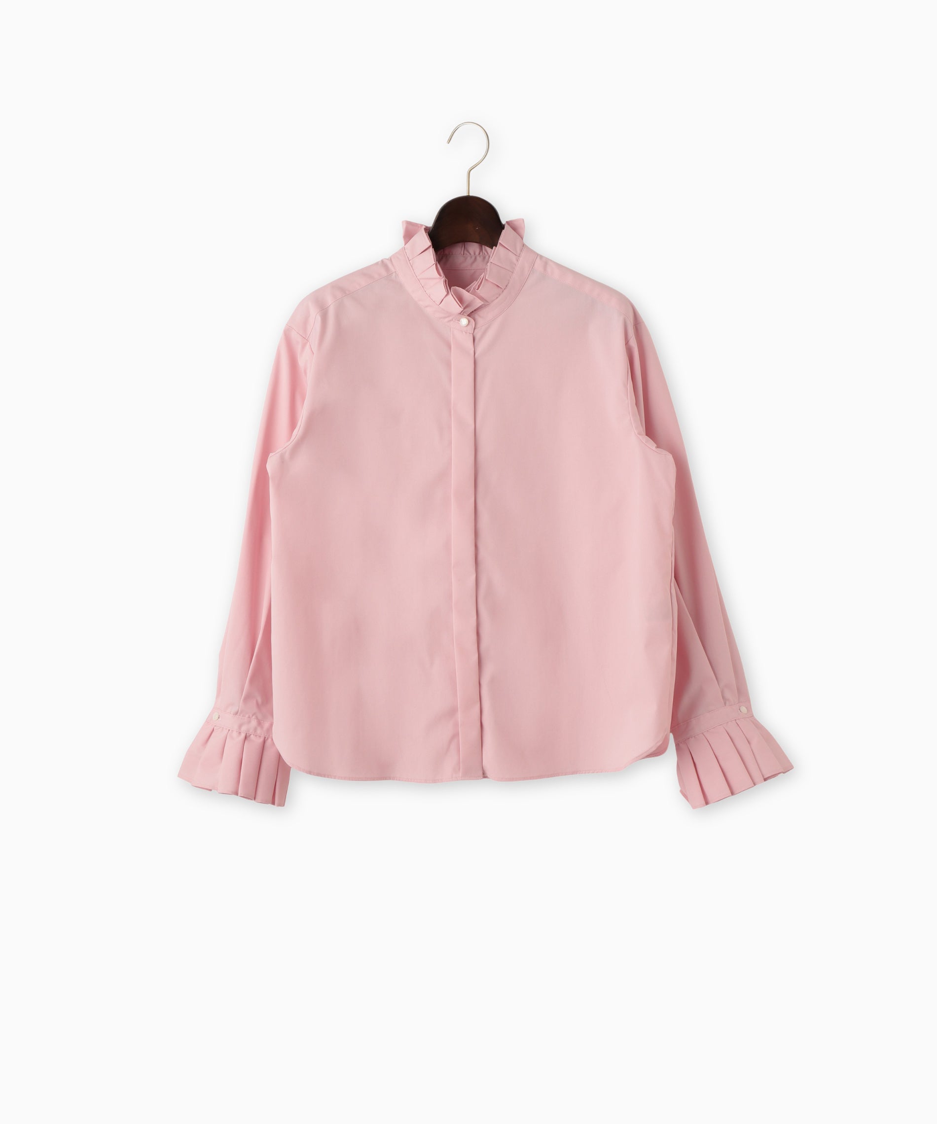 【新品】morphose ピンク カットソーブラウス プリーツカラーブラウス – FACE SANS FARD