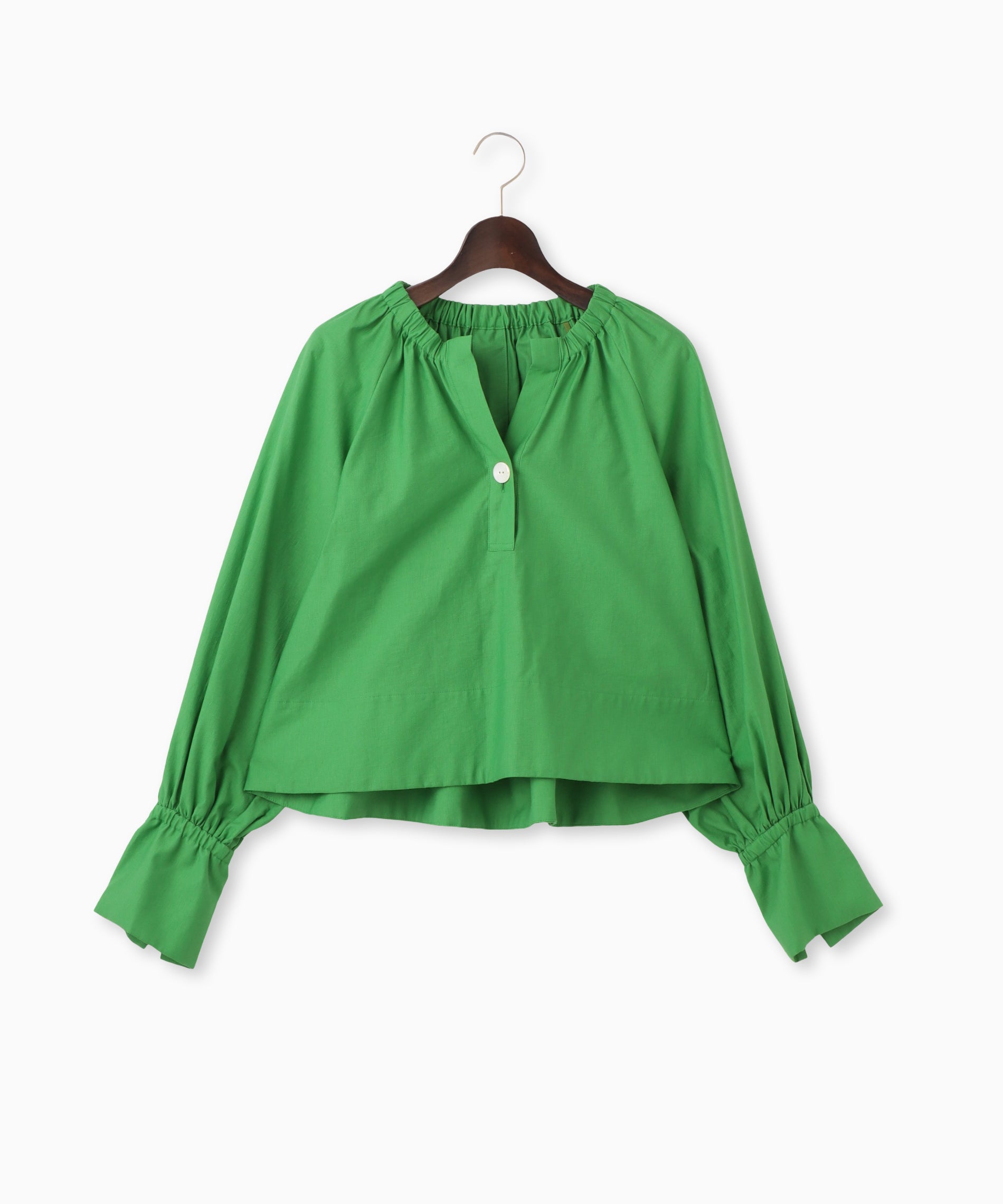 スキッパーギャザーブラウス – FACE SANS FARD