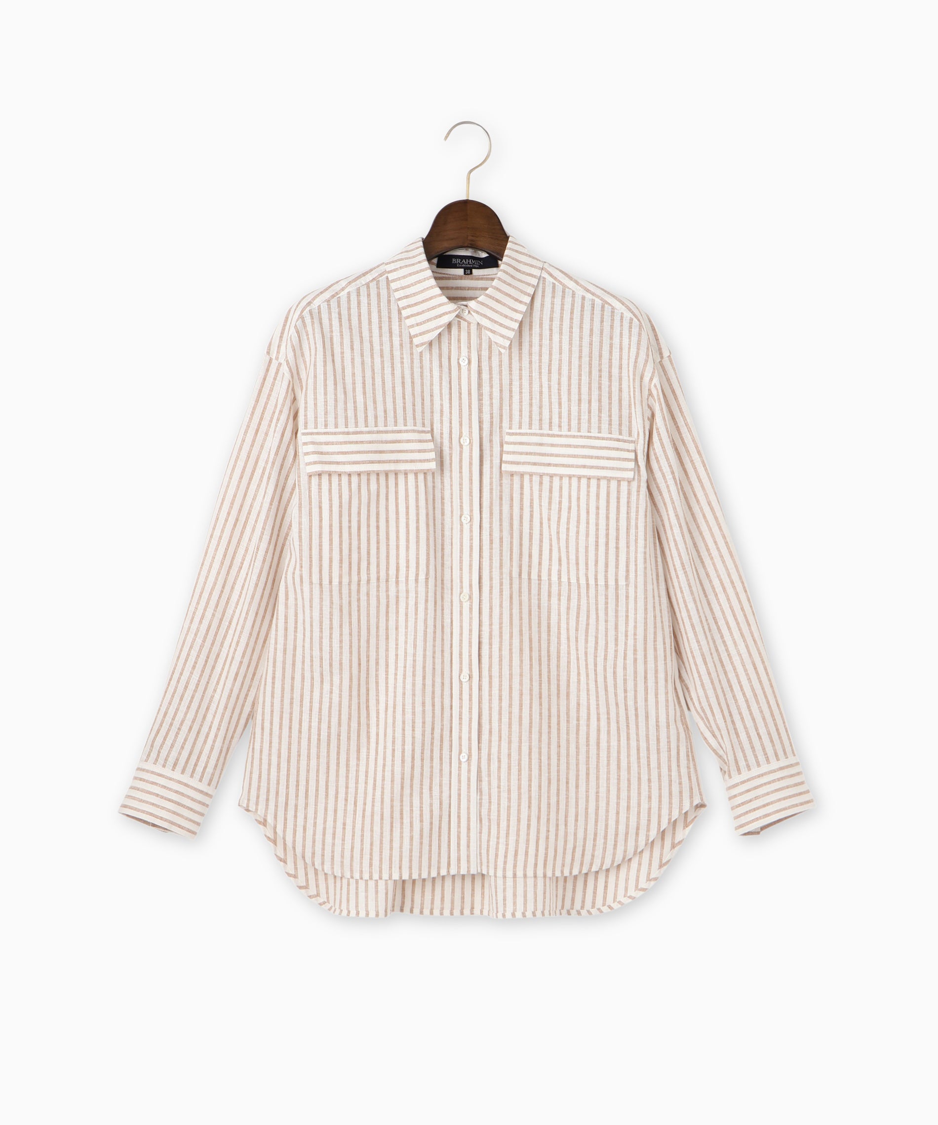 トップス Ackerman リネンストライプシャツ – FACE SANS FARD