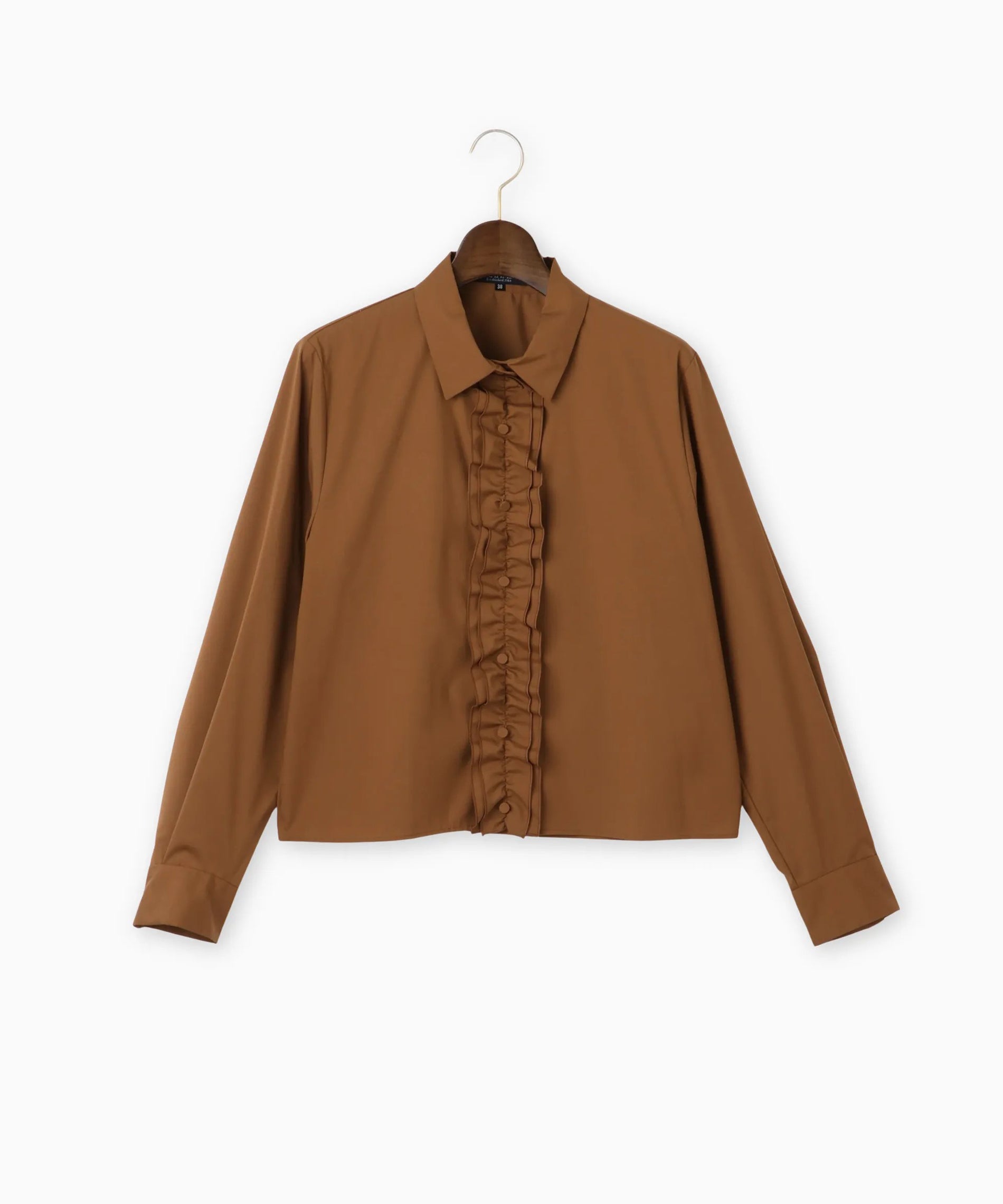 シャネル段フリルブラウス CHANEL シャネル ruffled silk blouse ブラウス 半袖 ストライプ
