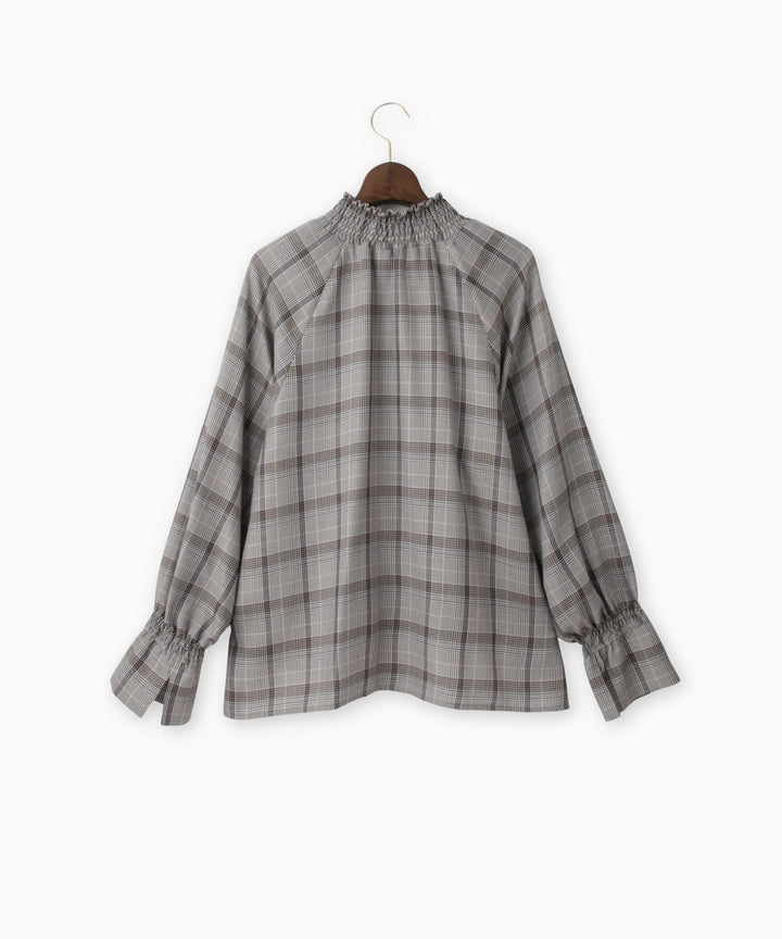 シャーリングブラウス