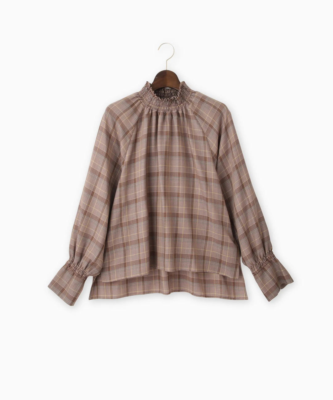 シャーリングブラウス