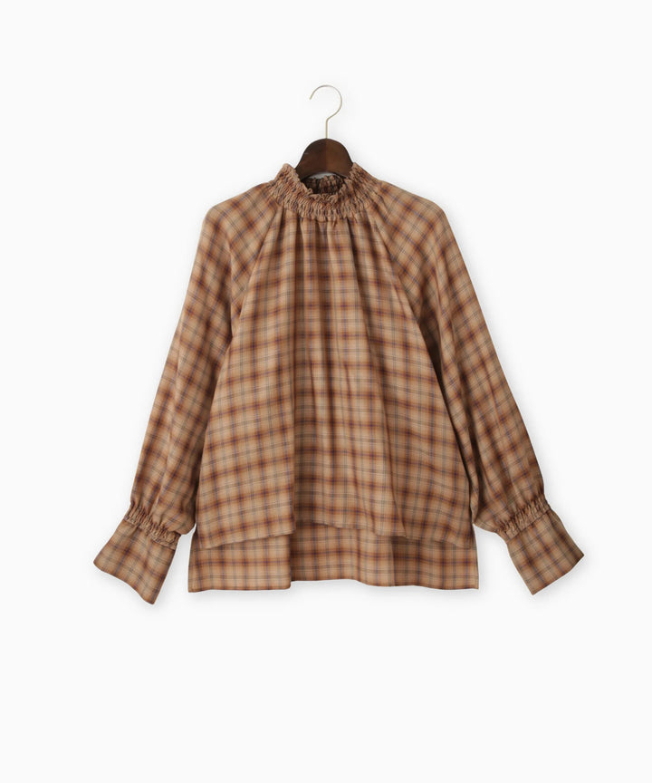 シャーリングブラウス