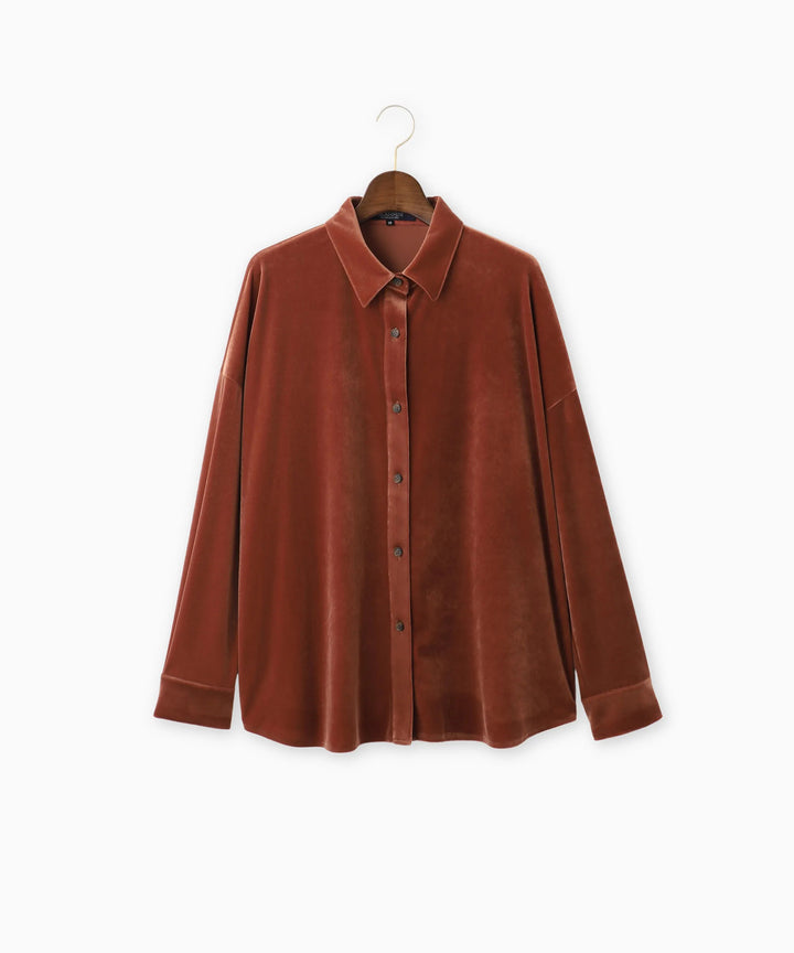 ベロアブラウス