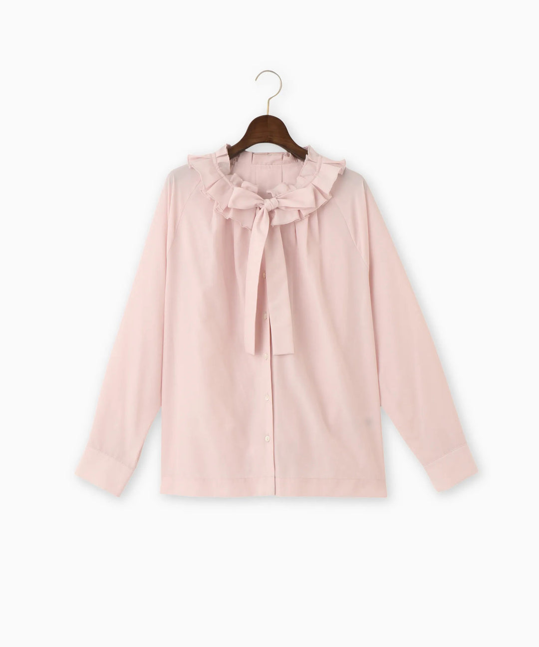 フリルリボンブラウス