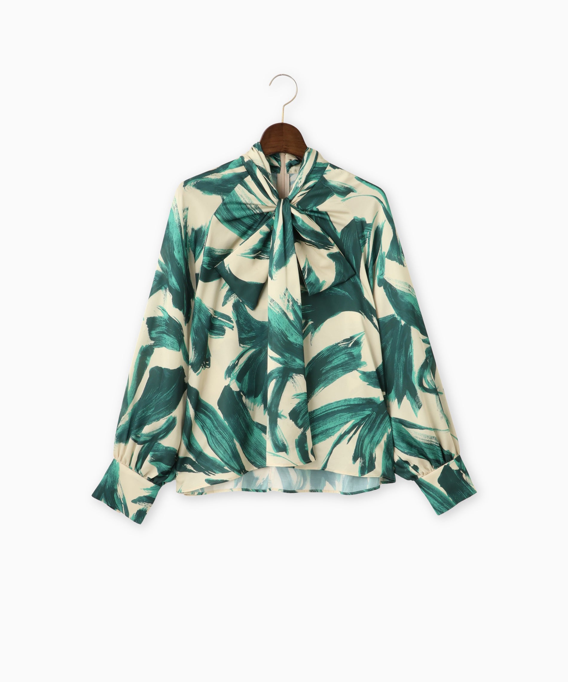 オリジナルプリントボウタイブラウス – FACE SANS FARD