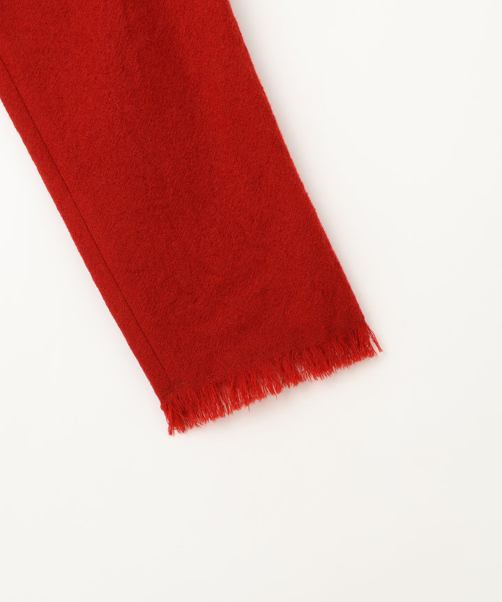 ノーカラーフリンジブラウス