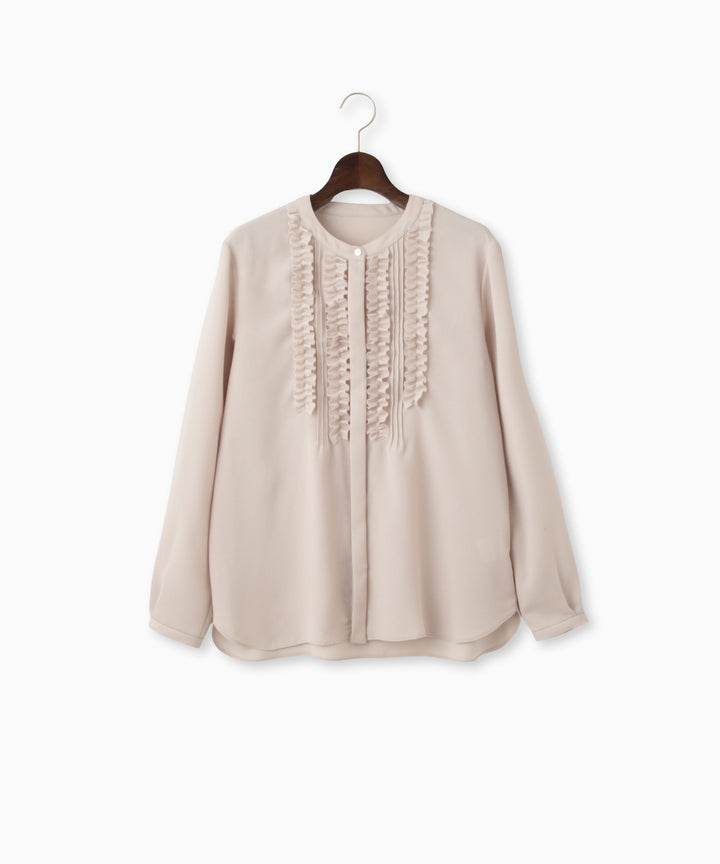 タックフリルスキッパーブラウス