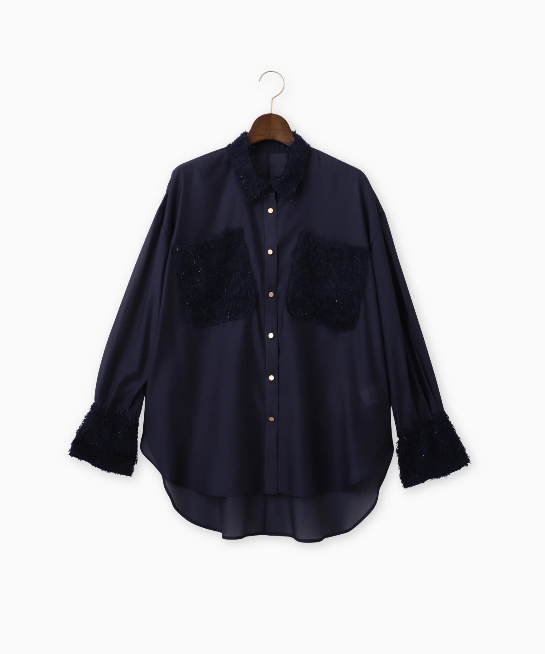 ダブルポケットシアーブラウス – FACE SANS FARD