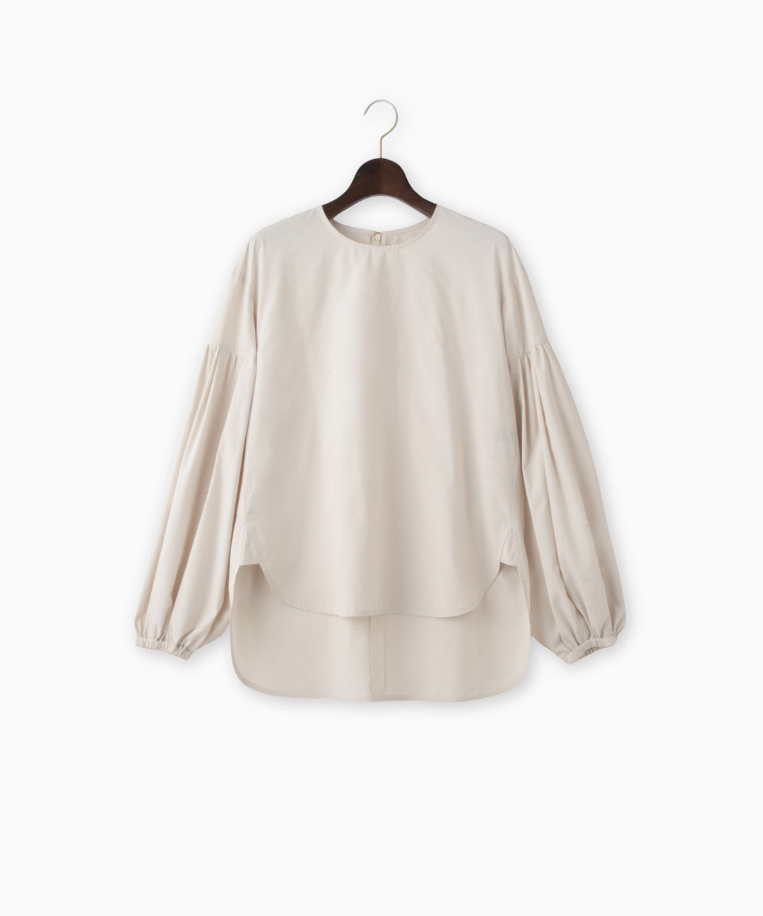 ボリュームスリーブタフタブラウス