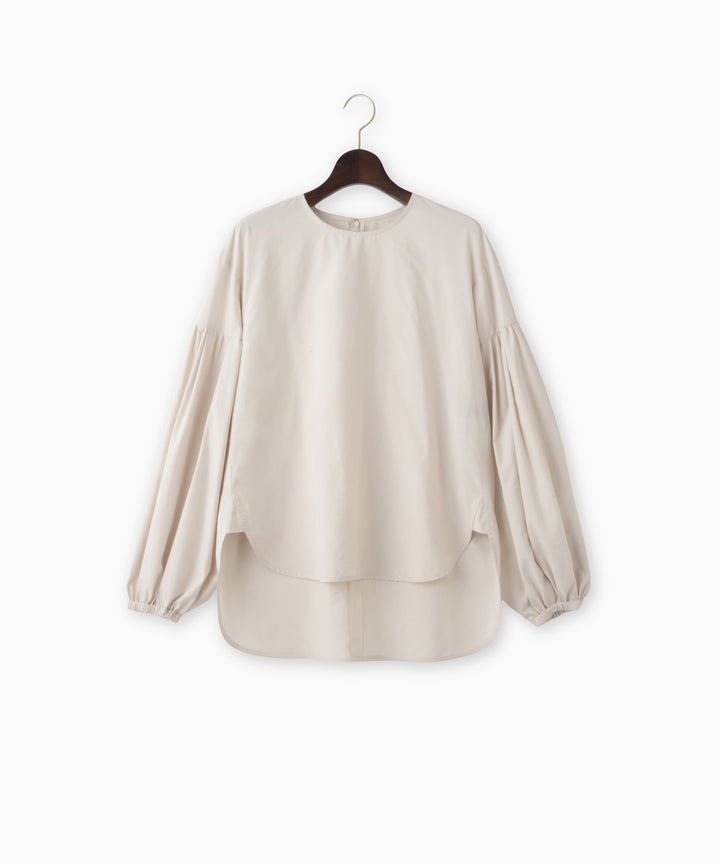 ボリュームスリーブタフタブラウス