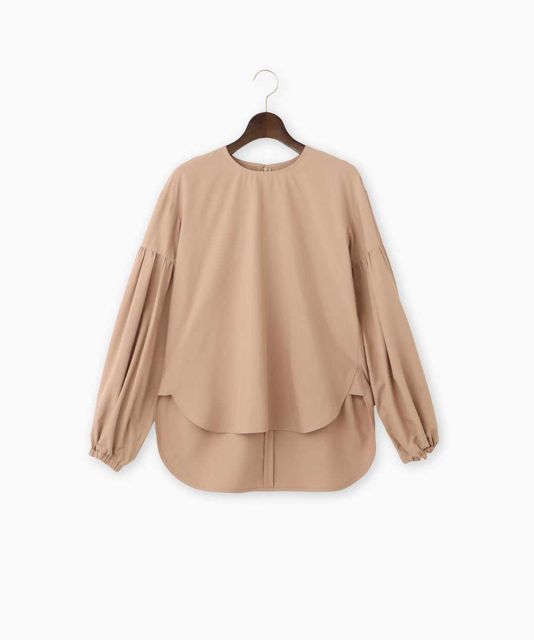 ボリュームスリーブタフタブラウス