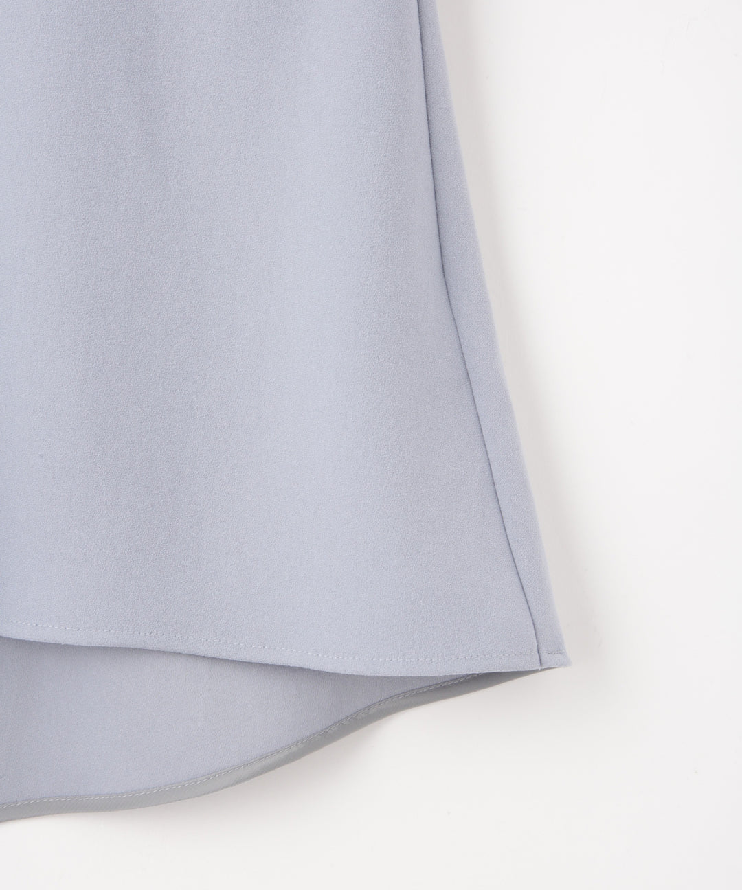 バックサテンジョーゼット衿付きブラウス