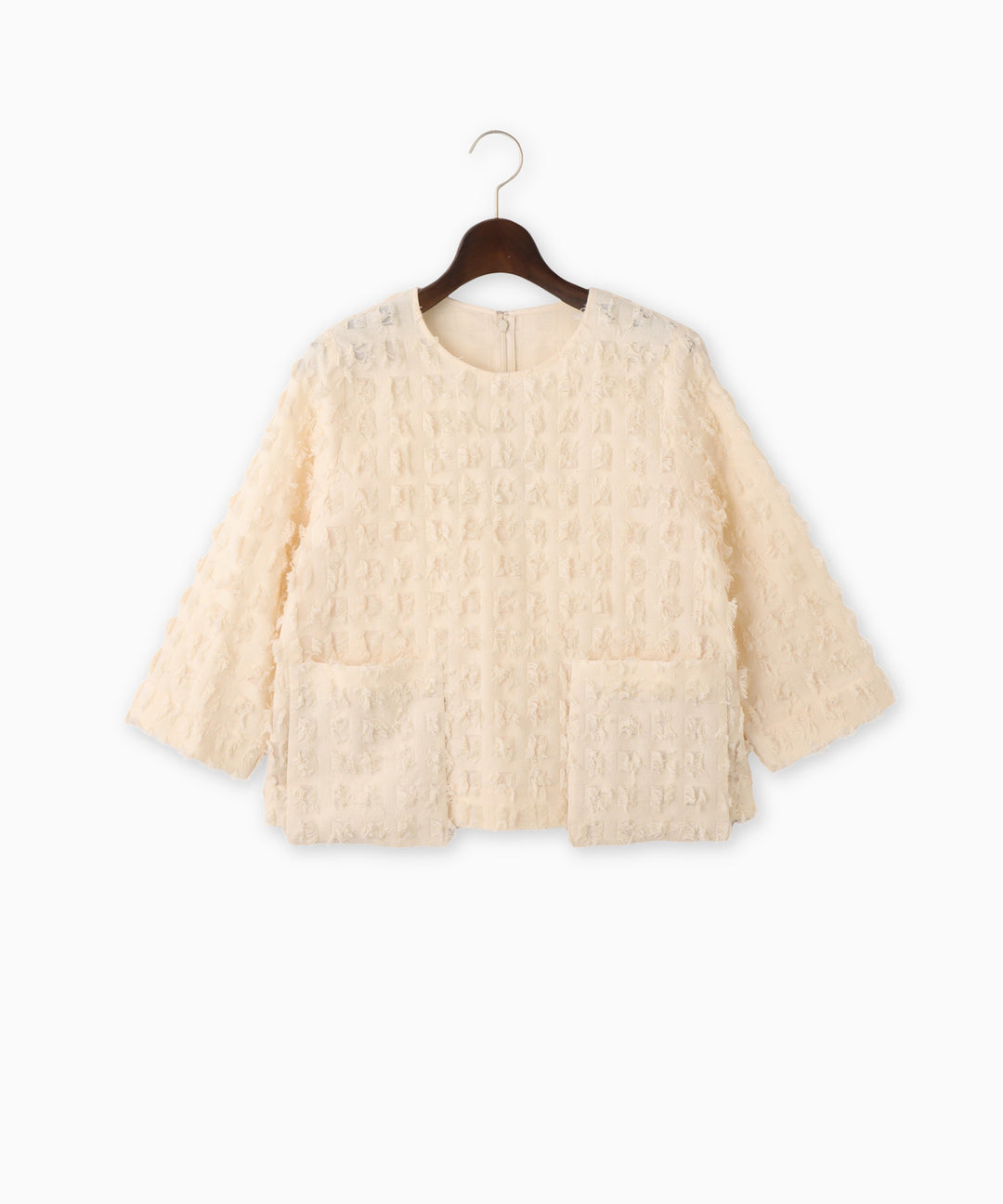 カットジャガードブラウス