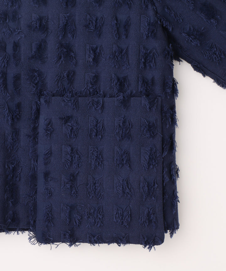 カットジャガードブラウス