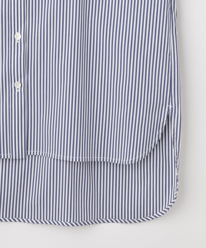 バンドカラーフラワーデザインブラウス