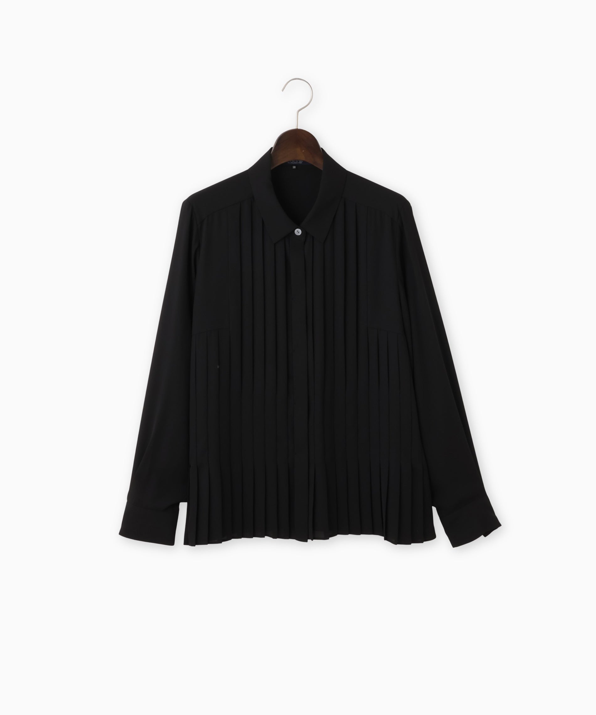 ohga シフォンブラウス　BLACK ジョーゼットシフォンブラウス – FACE SANS FARD
