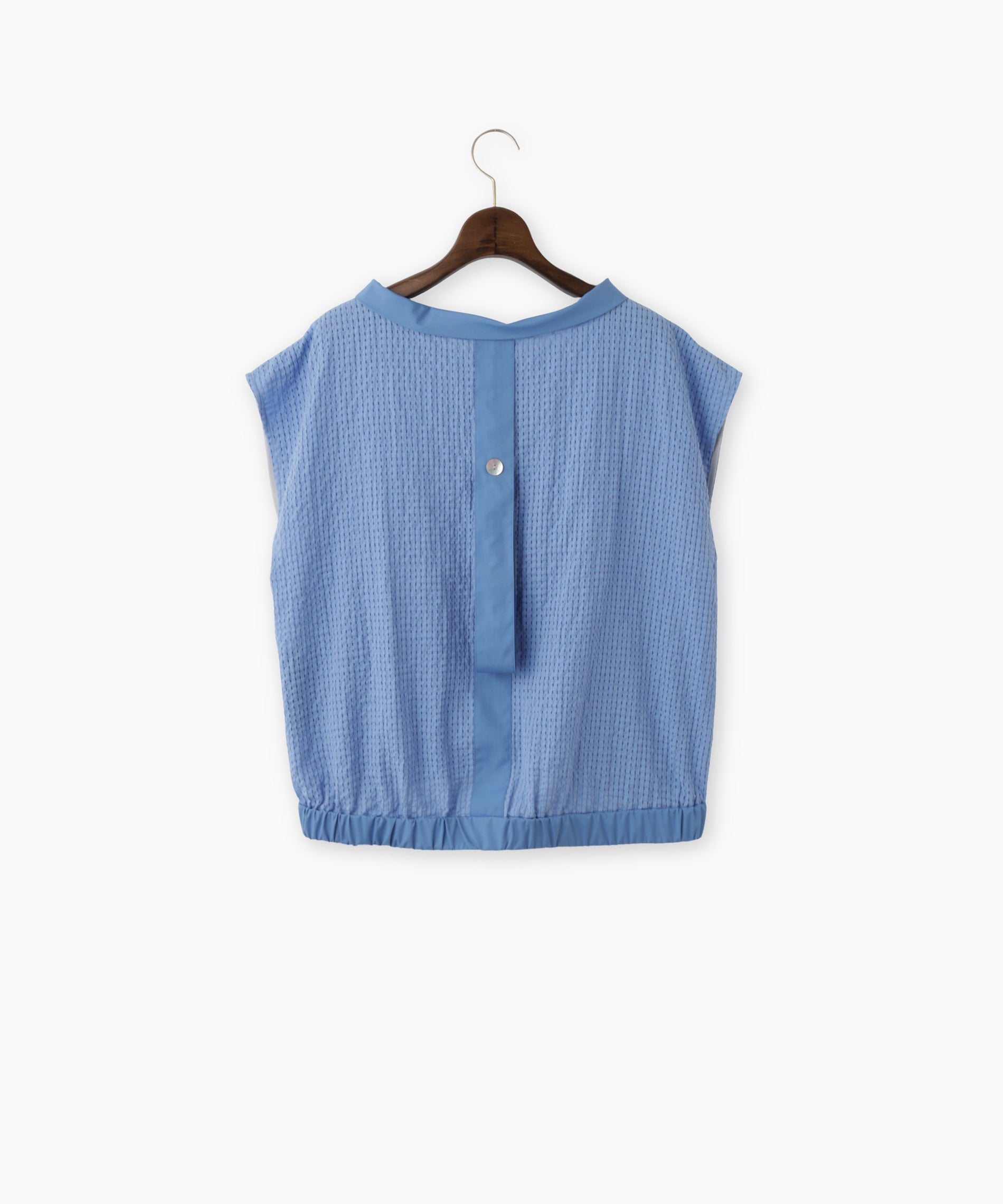 サッカーチェックフレンチスリーブブラウス – FACE SANS FARD