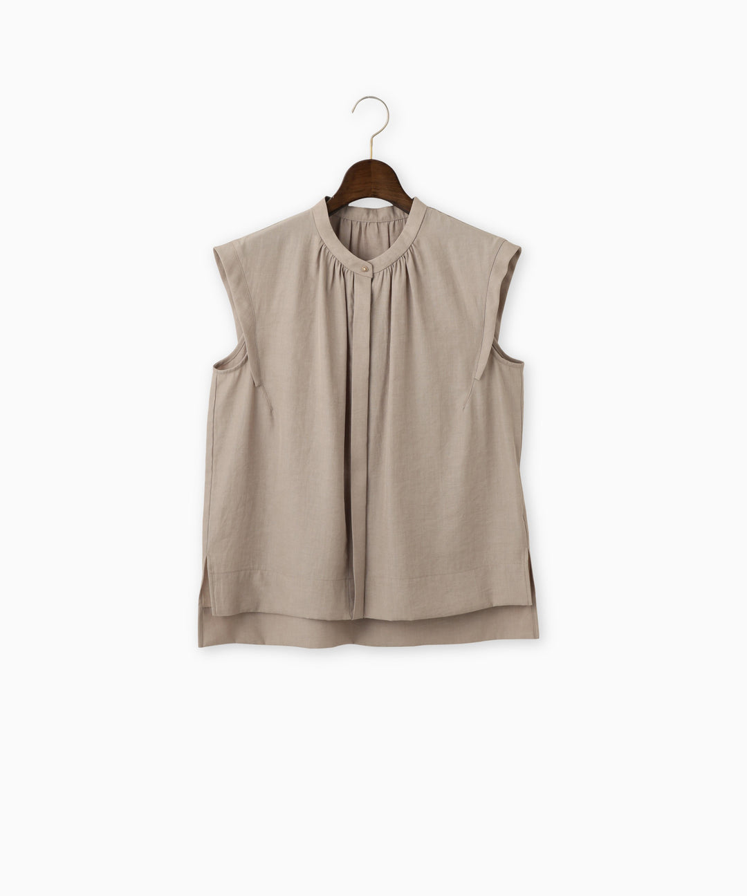 Sleeveless Crew Neck Blouse