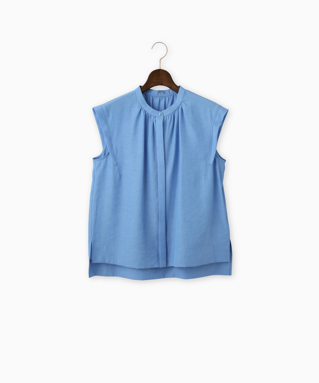 Sleeveless Crew Neck Blouse