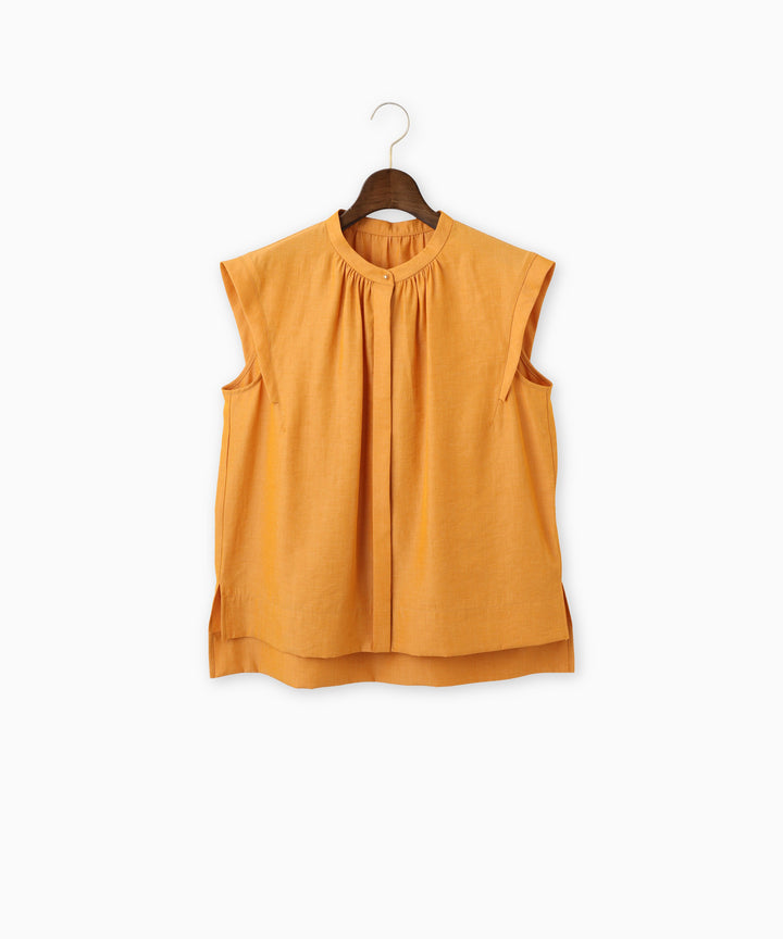 Sleeveless Crew Neck Blouse