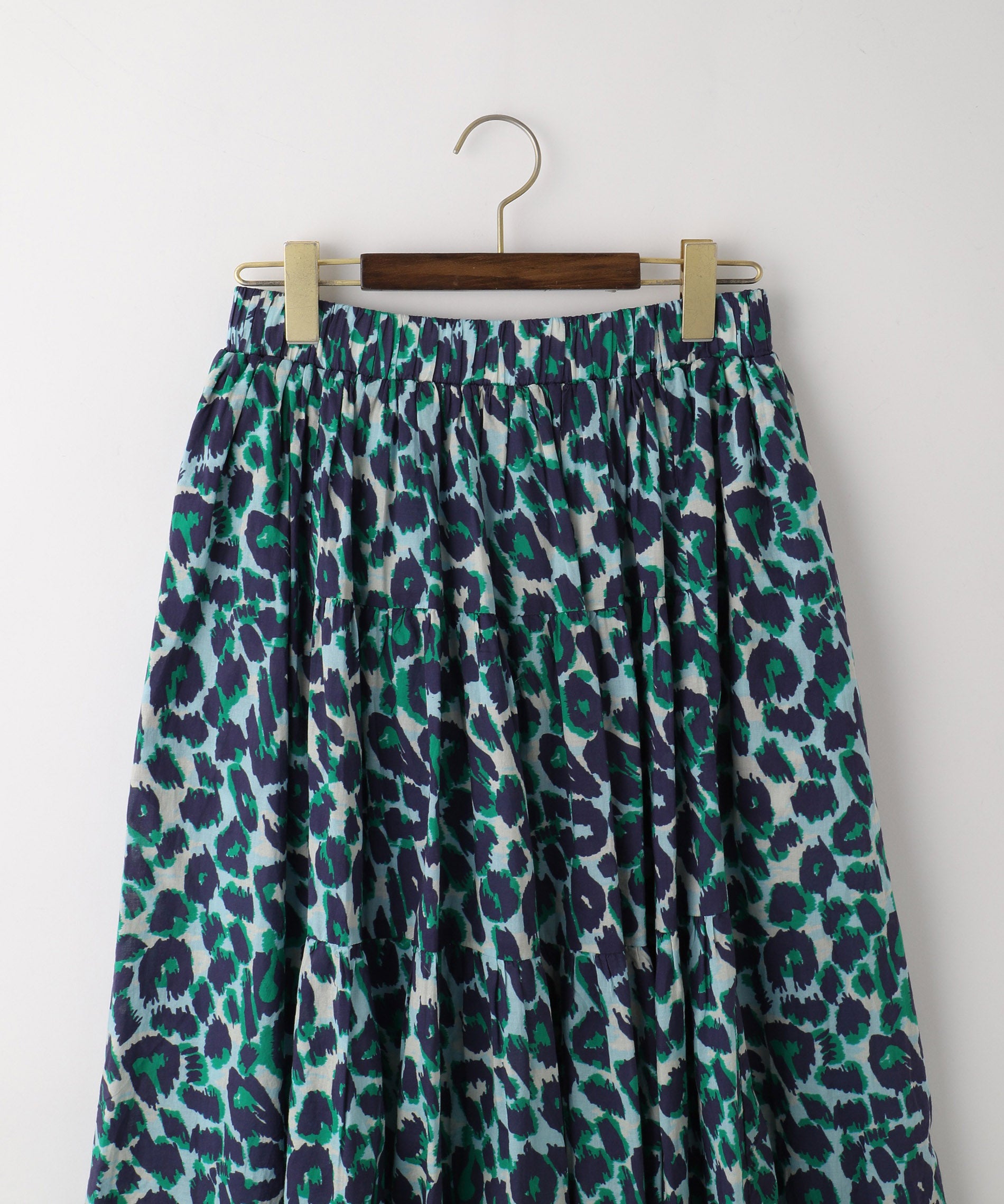 レオパード柄ティアードスカート – FACE SANS FARD