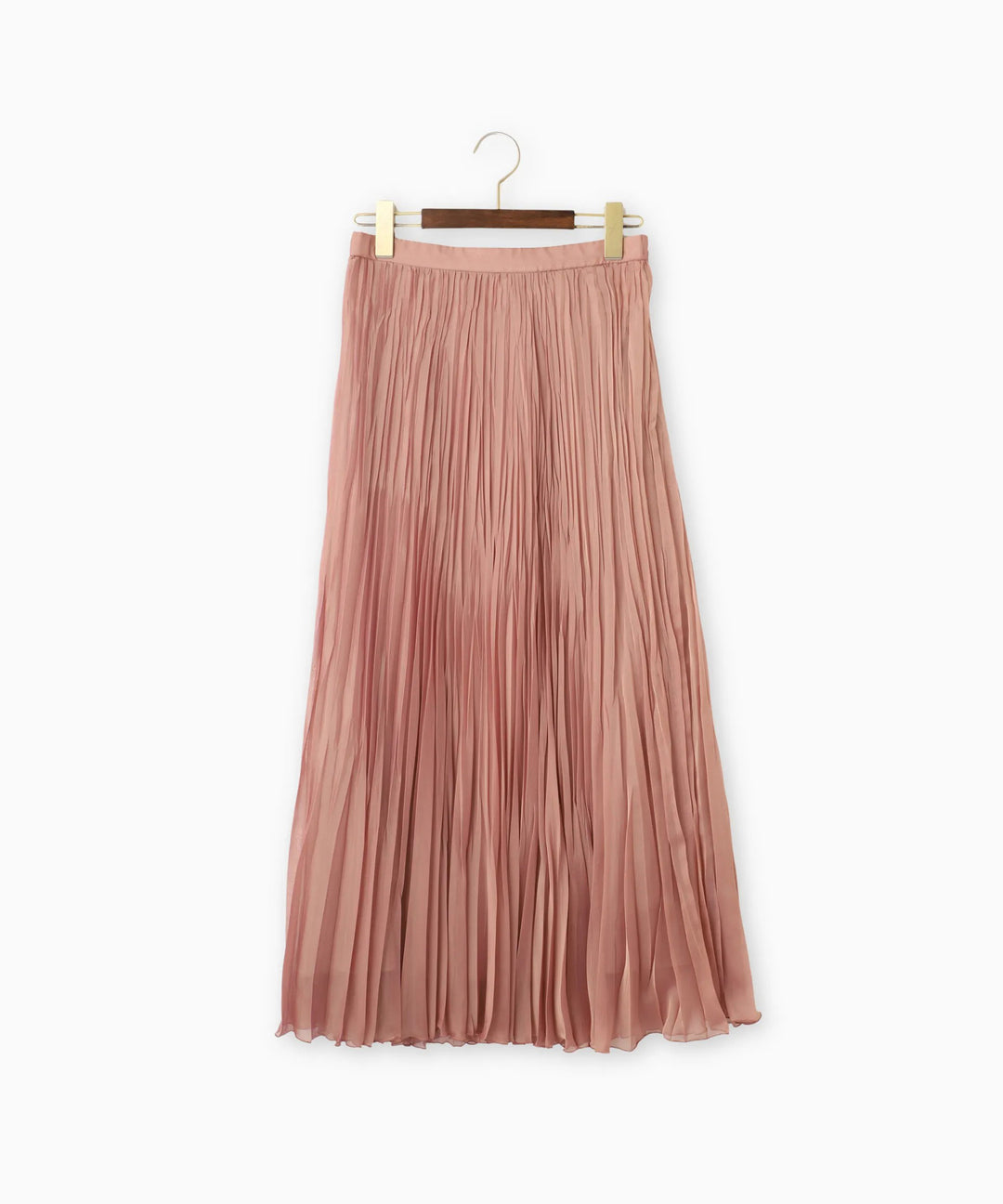 クールシャンブレーシフォンプリーツスカート