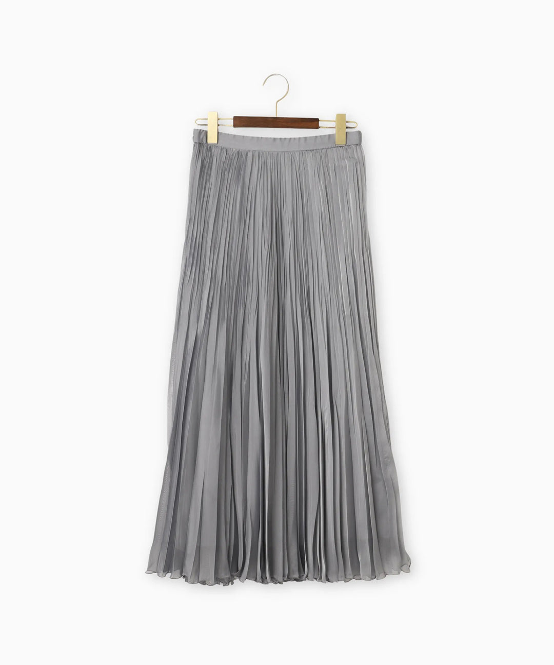 クールシャンブレーシフォンプリーツスカート