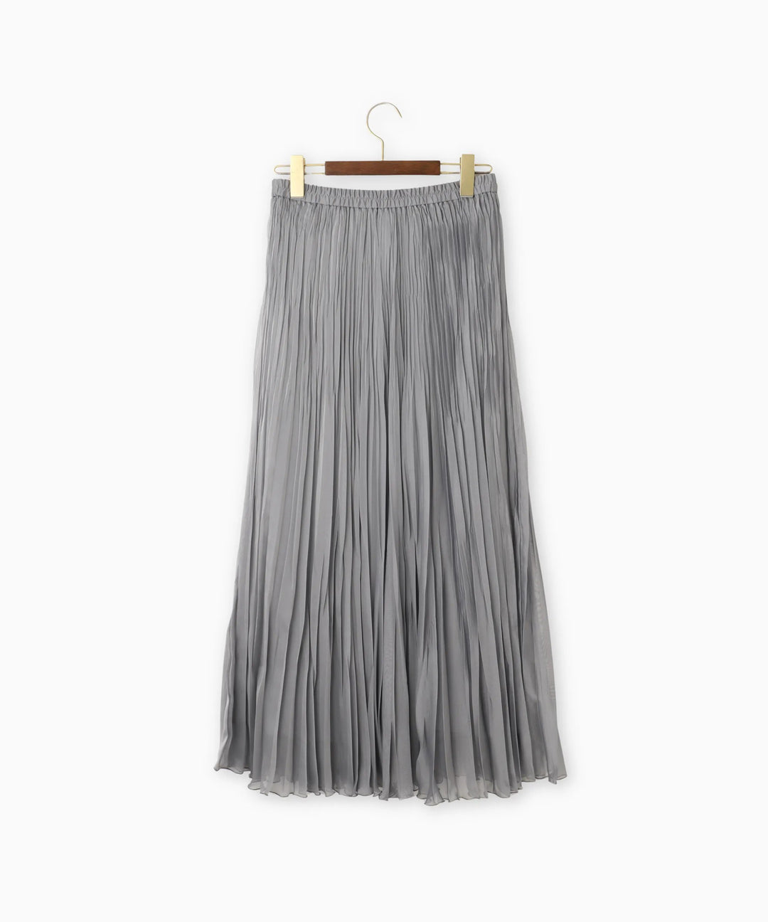 クールシャンブレーシフォンプリーツスカート